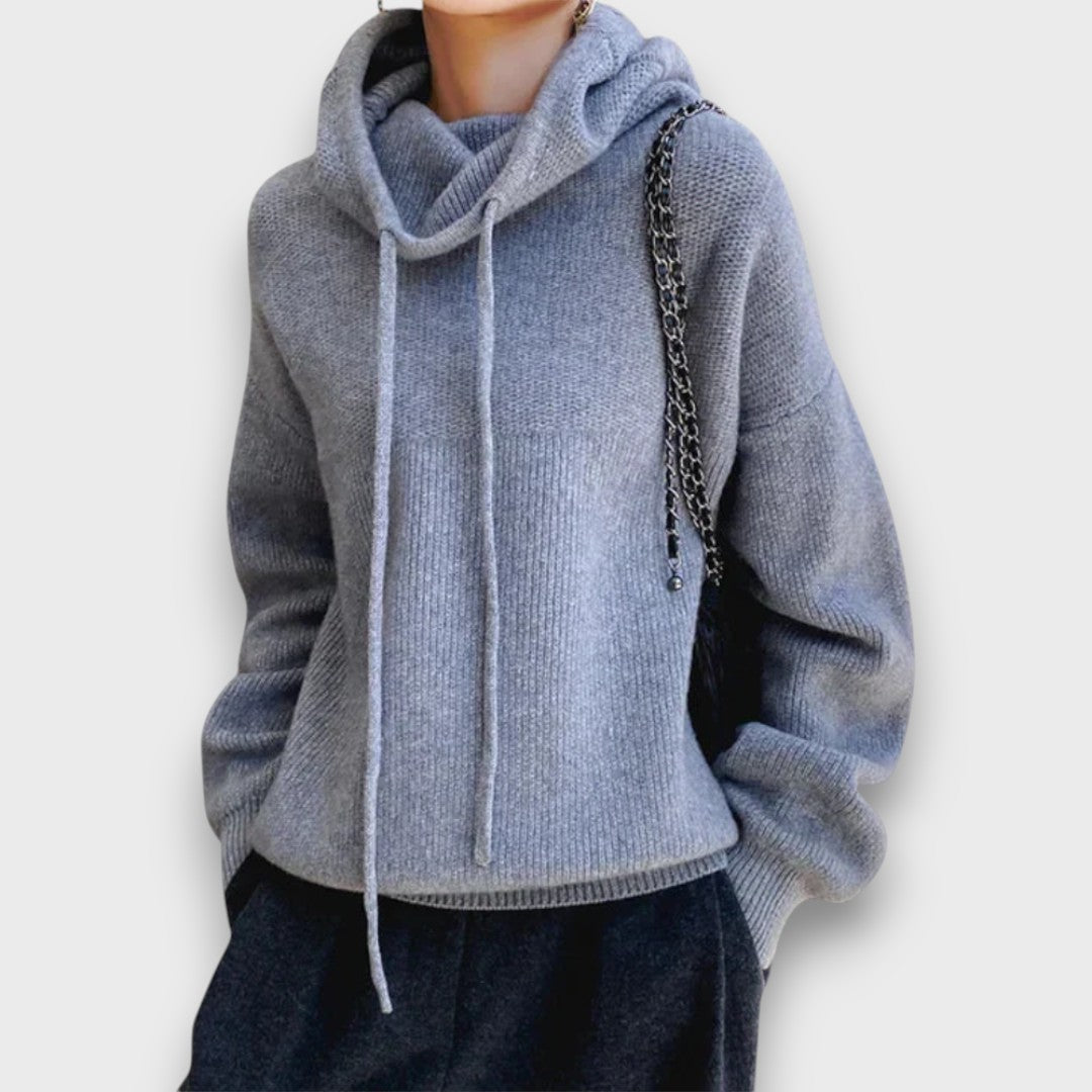 Marzia – Cozy Hooded Knit Sweater