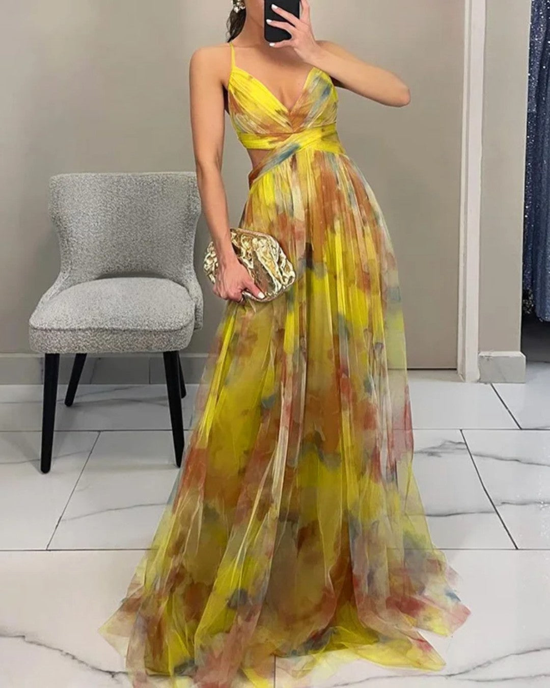 Giselle - Enchanting Floral Maxi Dress