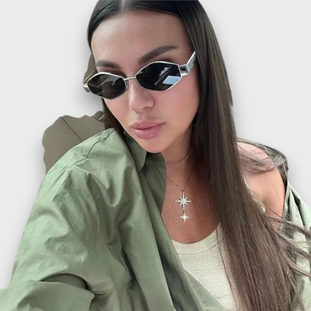 Makynna – Hexagon Metal Sunglasses