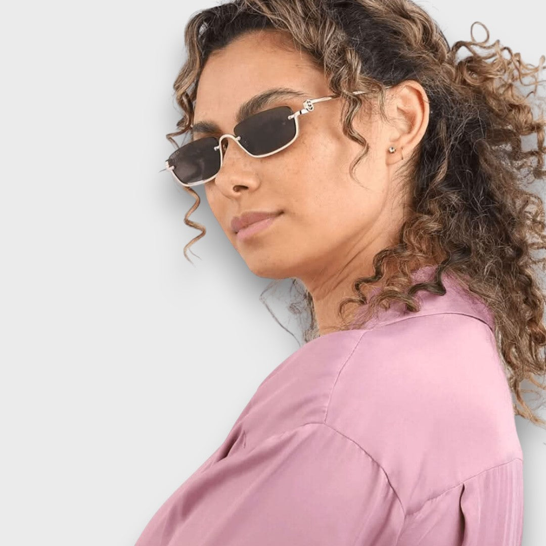 Harlyn – Modern Gold-Accent Sunglasses