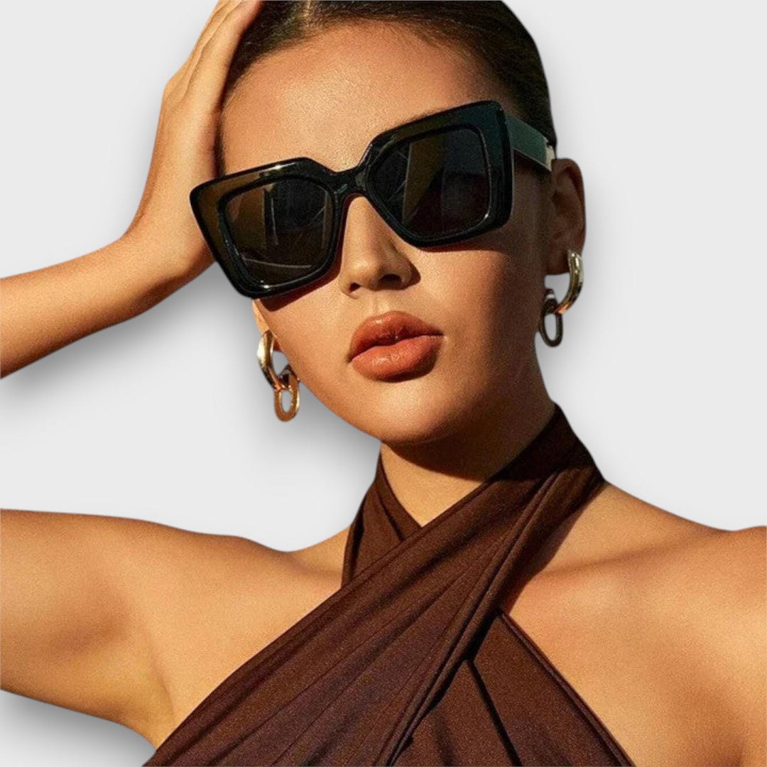 Raeyana – Bold Sculpted Sunglasses
