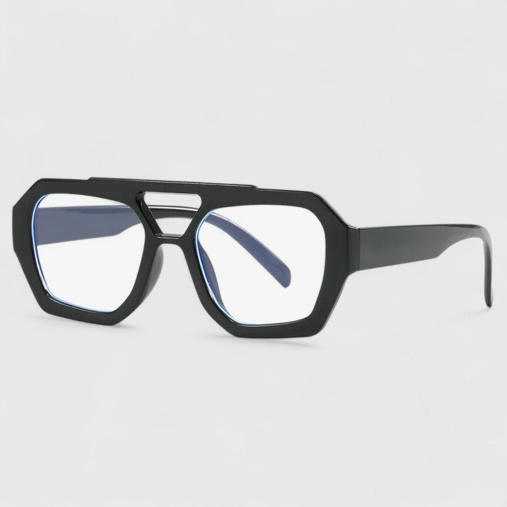 Zhaylinn – Leopard Double-Bridge Sunglasses