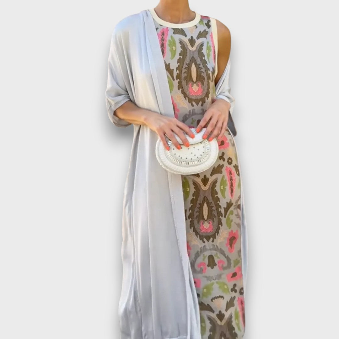 Selviane – Maxi Dress with Cardigan