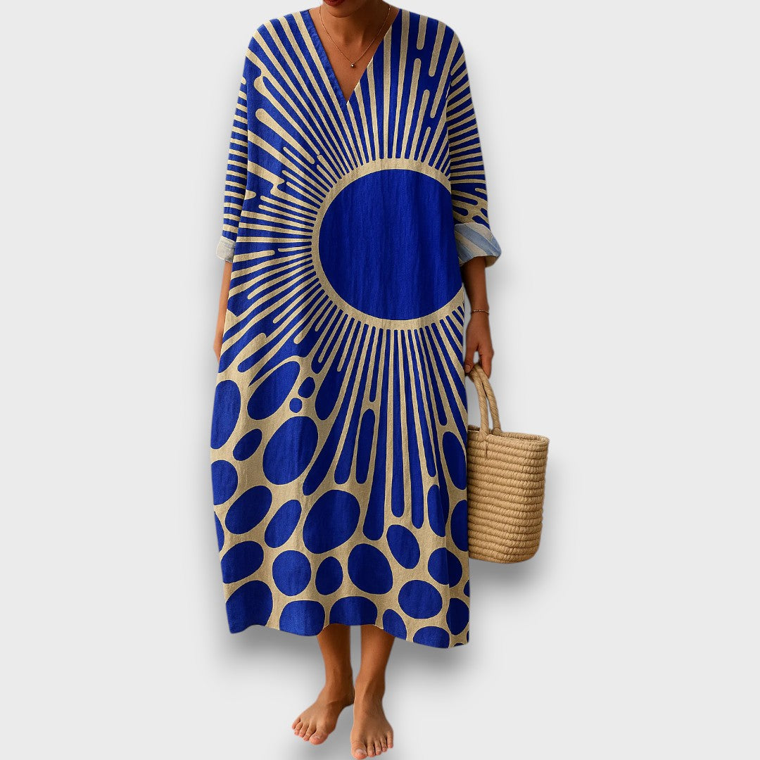 Solindra – Kaftan with Sun Motif