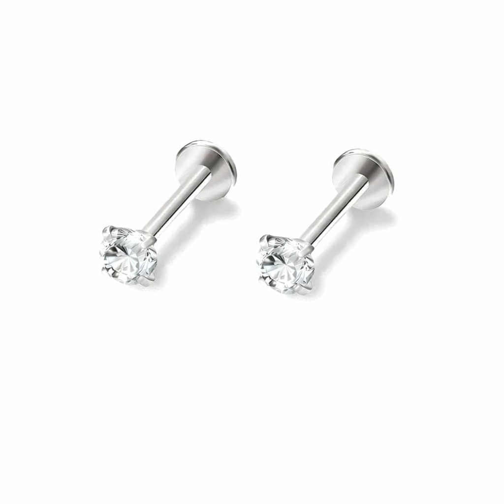Lioranna – Minimal Crystal Piercing Studs