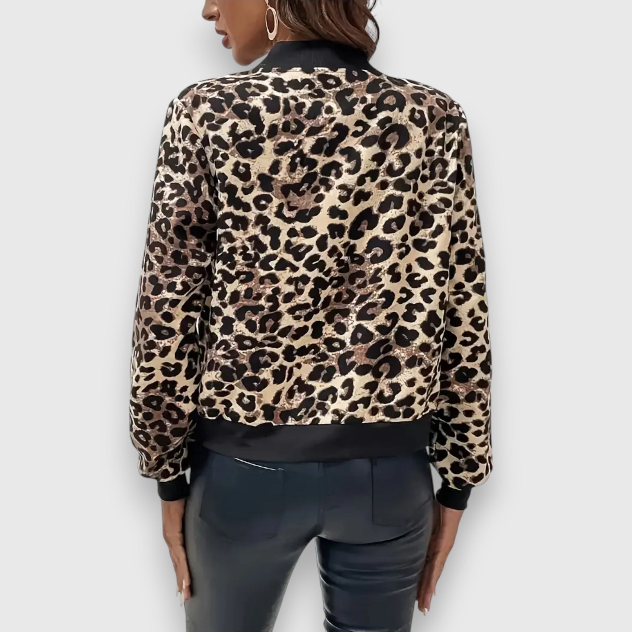 Johara – Leopard print bomber jacket