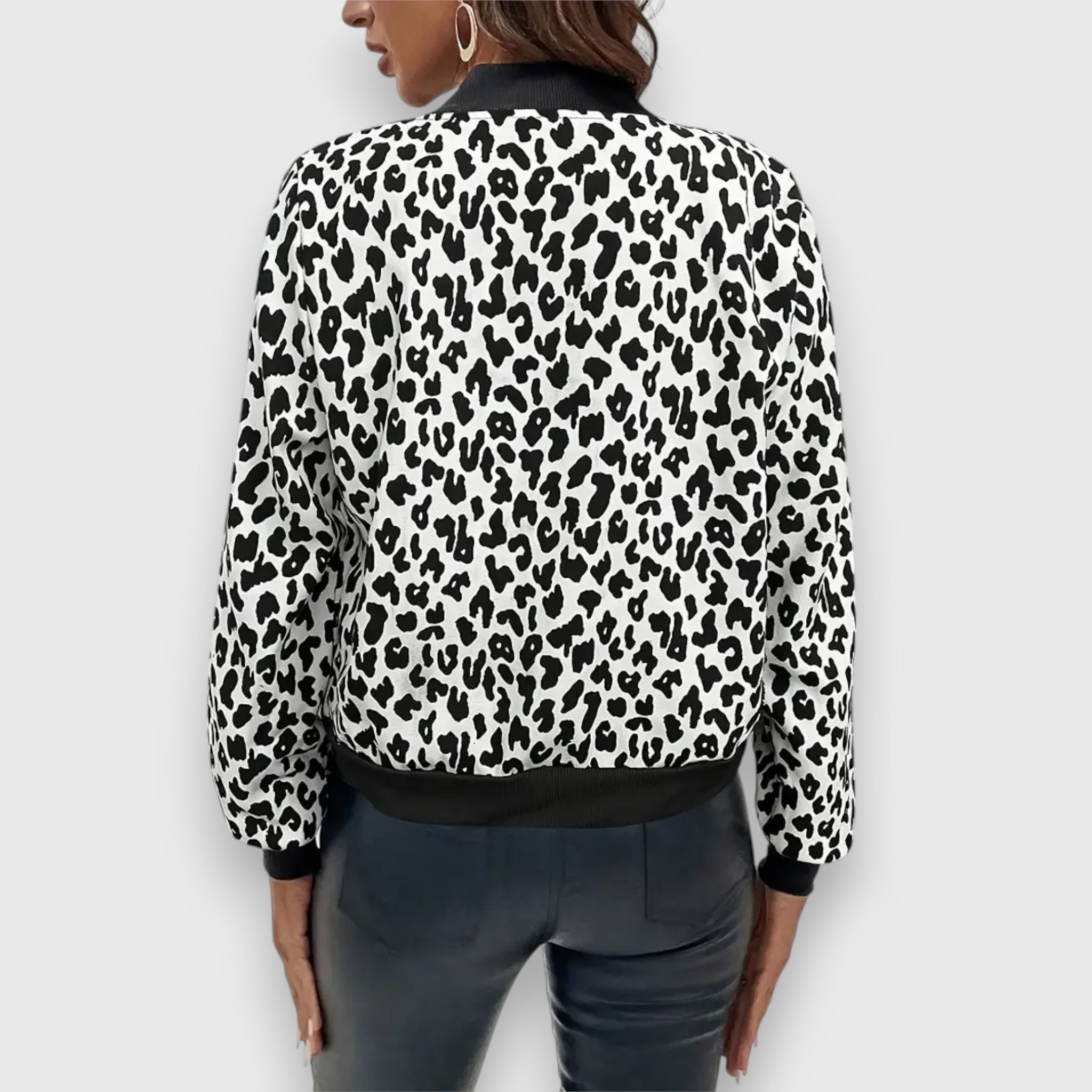 Johara – Leopard print bomber jacket
