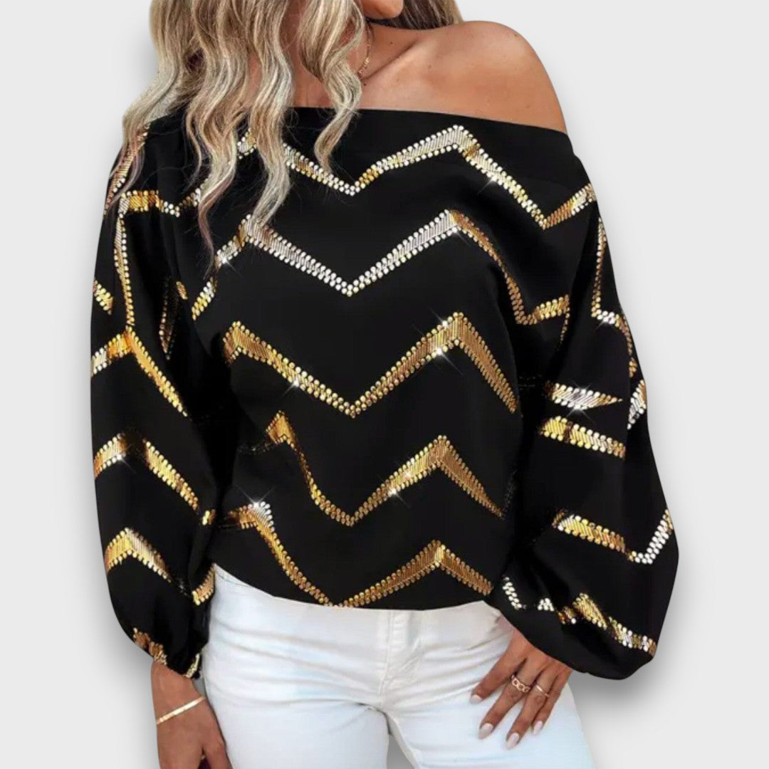 Biancessa – One-Shoulder Blouse