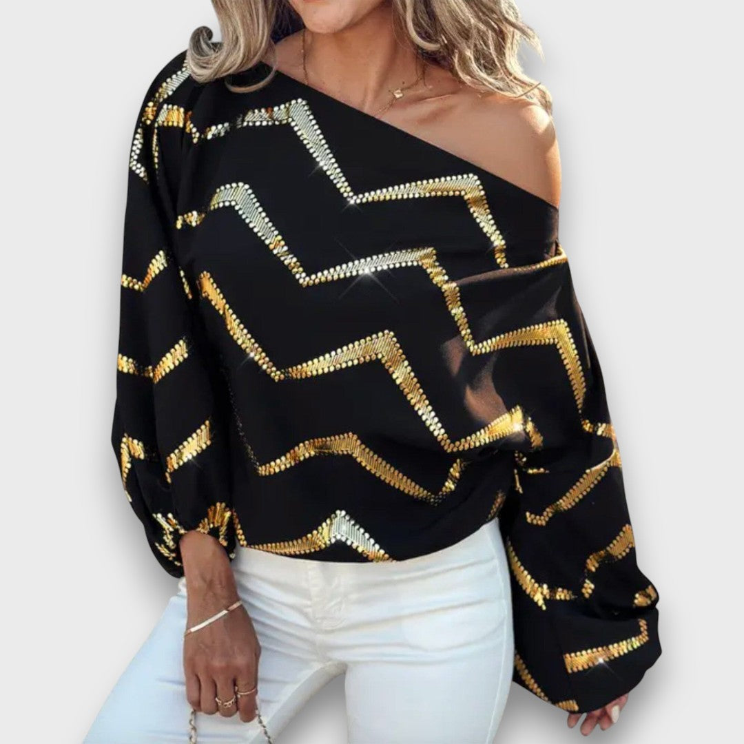 Biancessa – One-Shoulder Blouse