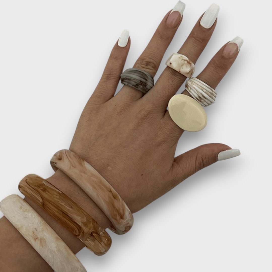 Marisa – Vintage Bracelet with Marble Effect