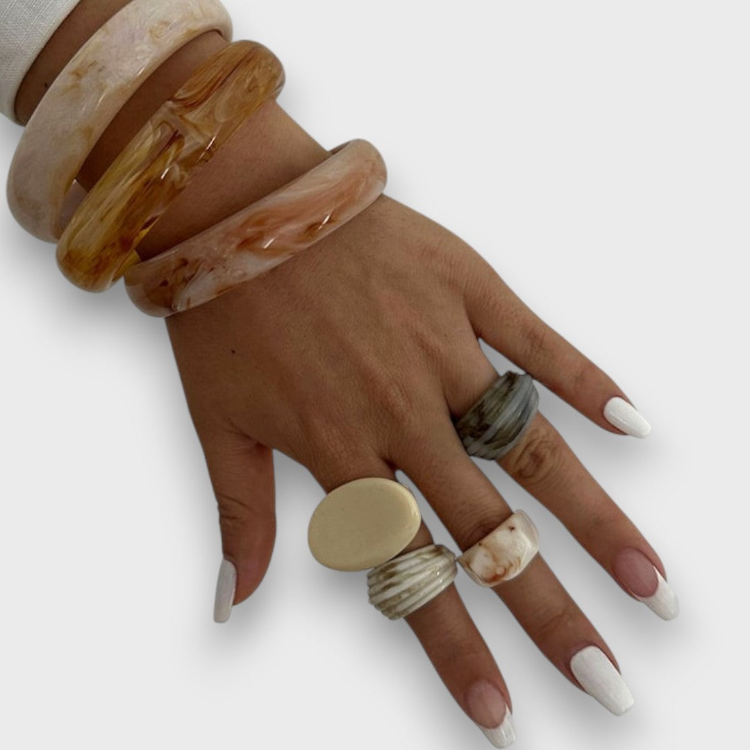 Marisa – Vintage Bracelet with Marble Effect