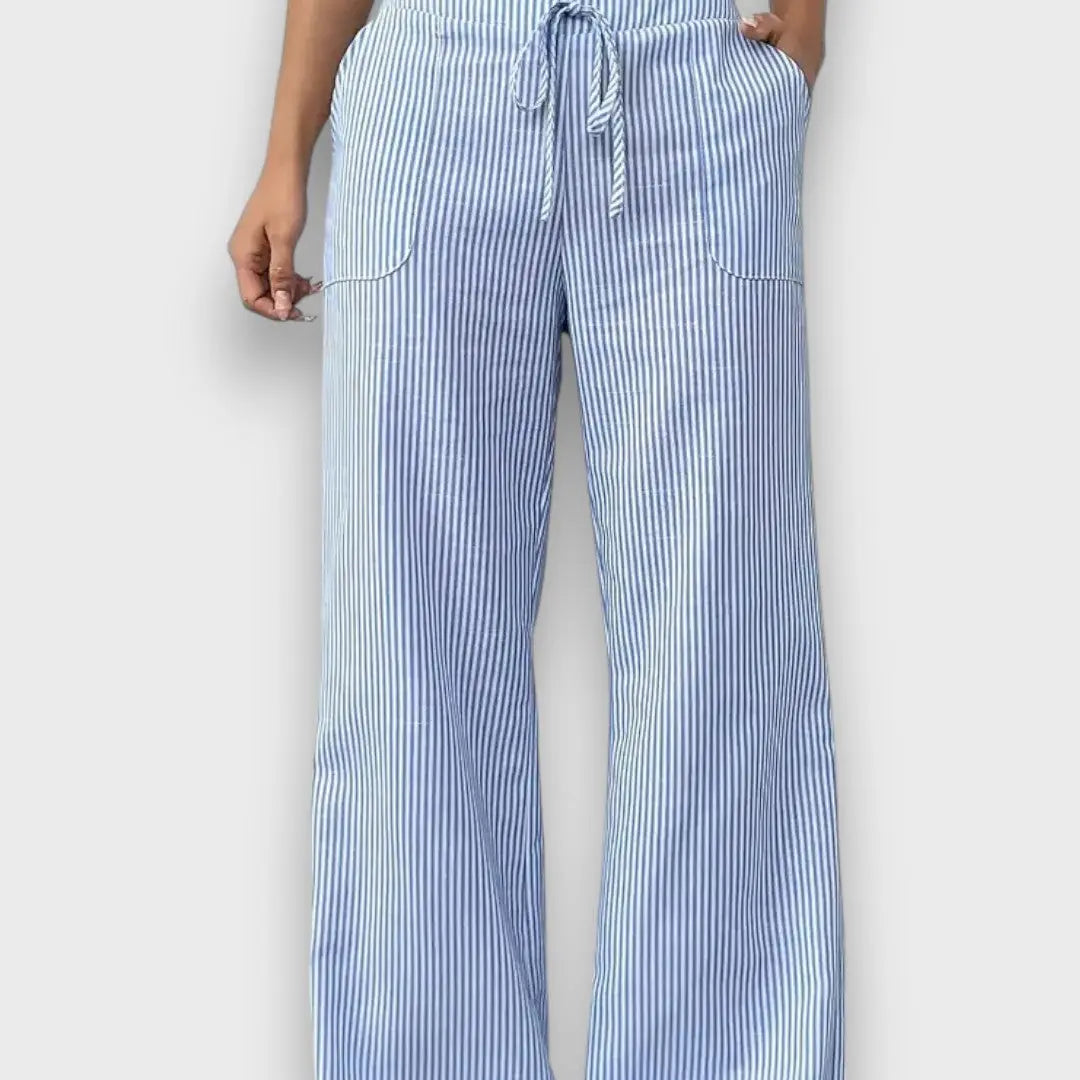 Karina – Trousers with Fine Stripes