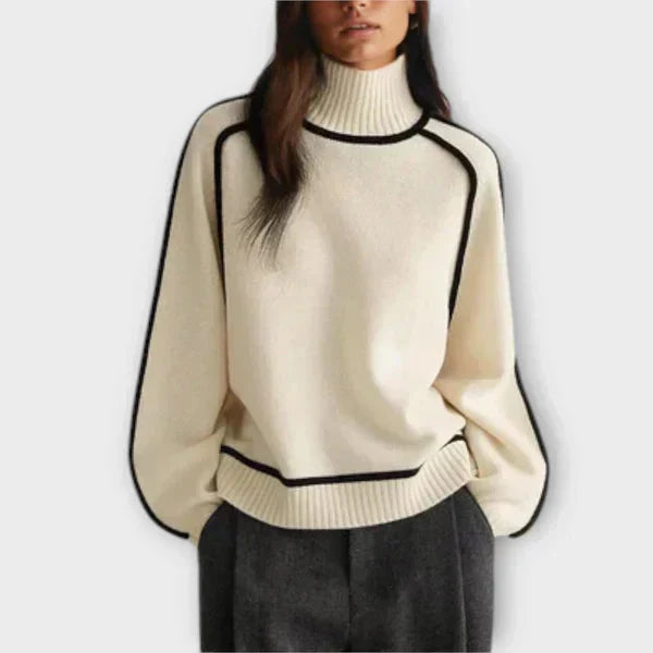 Emilie – Soft Knit Sweater with Turtleneck