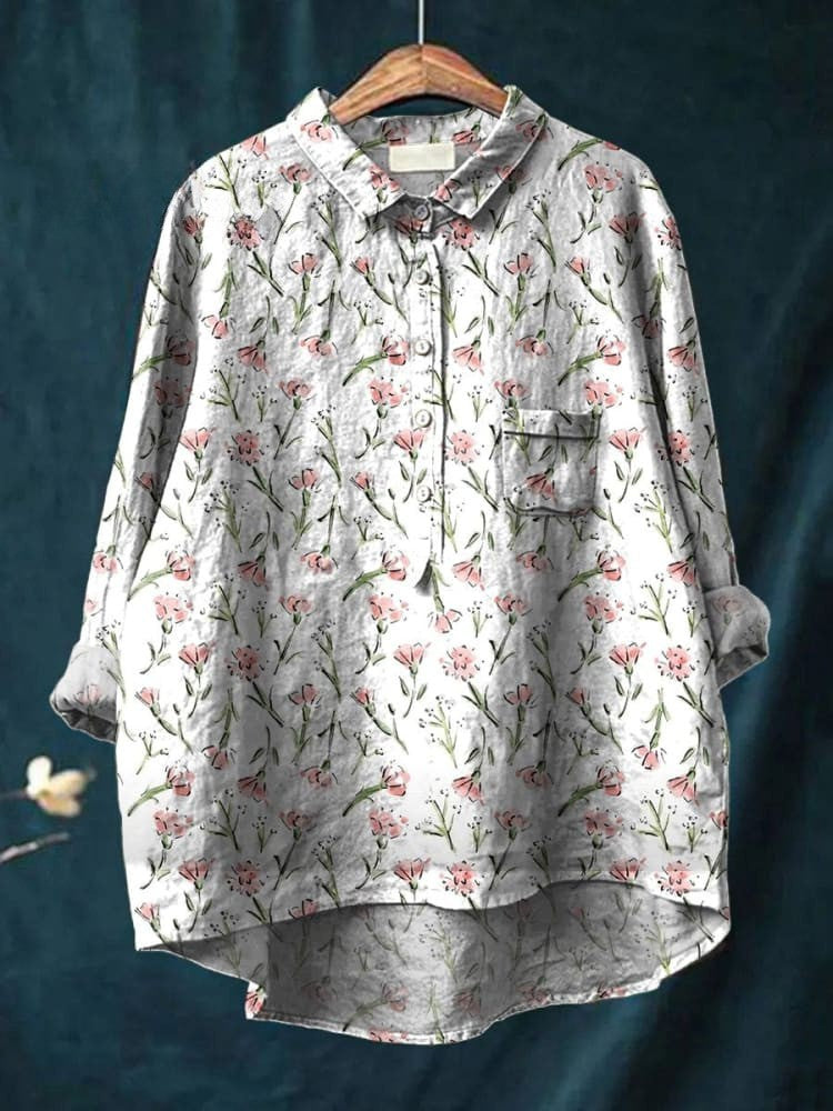 Emma | Floral Serenity Shirt