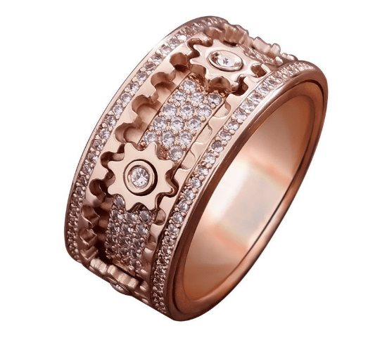 Aurelian – Gear Spinner Statement Ring