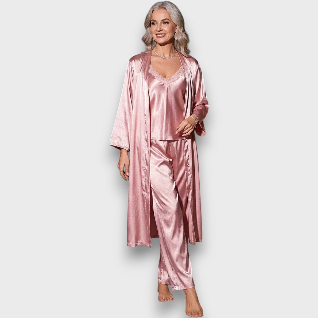 Isalyn – Satin Three-Piece Lounge Set