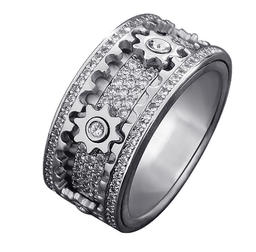 Aurelian – Gear Spinner Statement Ring