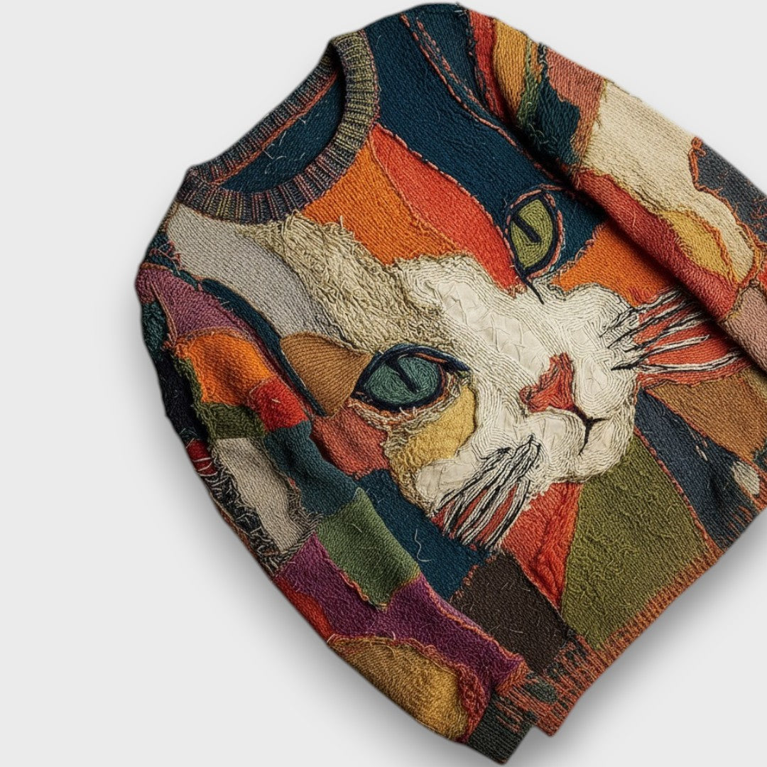 Caliran – Artistic Cat Knit Sweater
