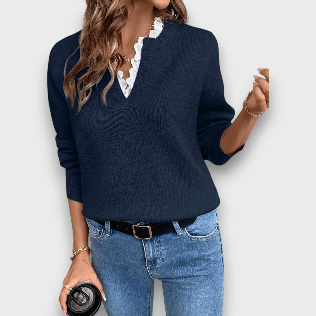 Elsbeth – Delicate V-neck sweater