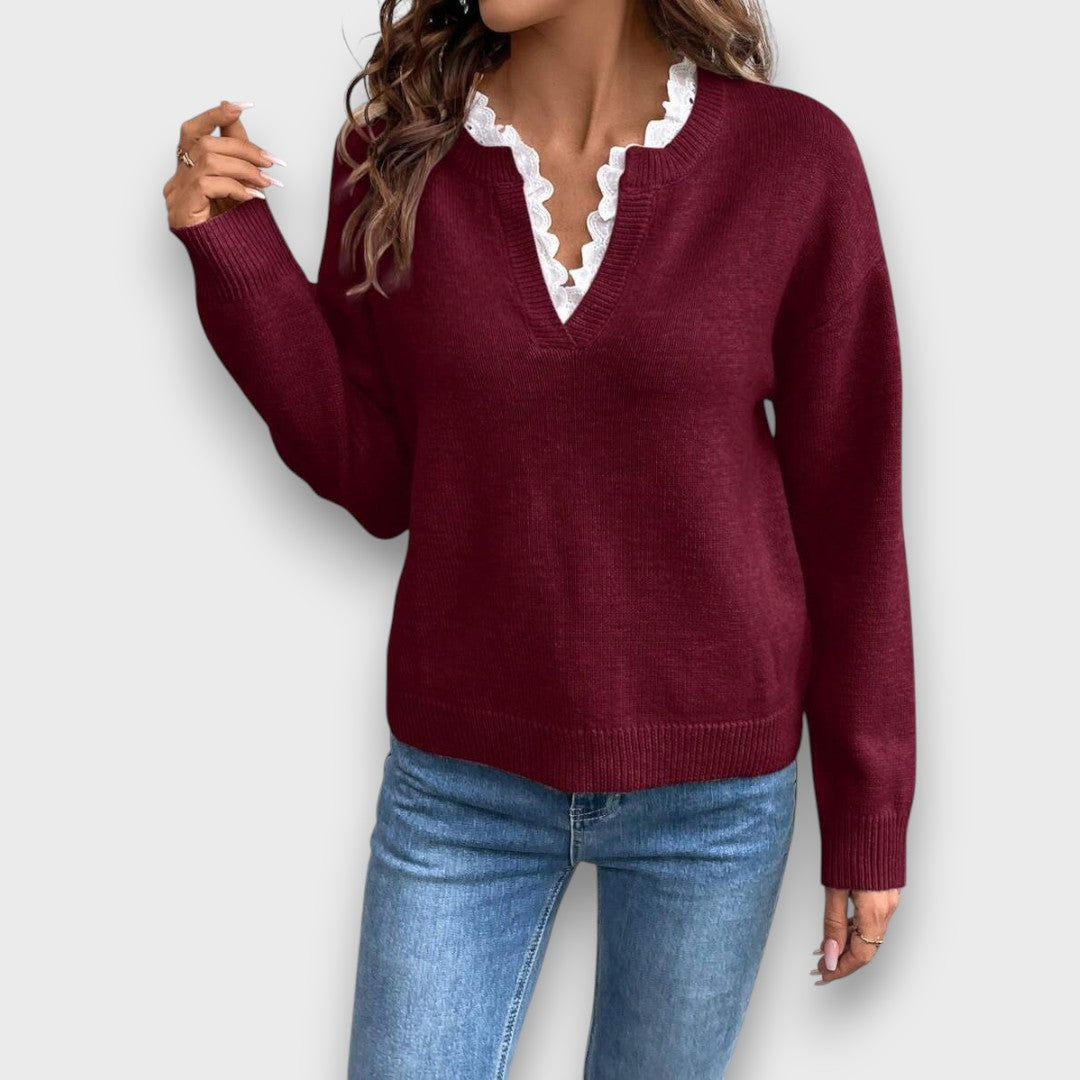 Elsbeth – Delicate V-neck sweater