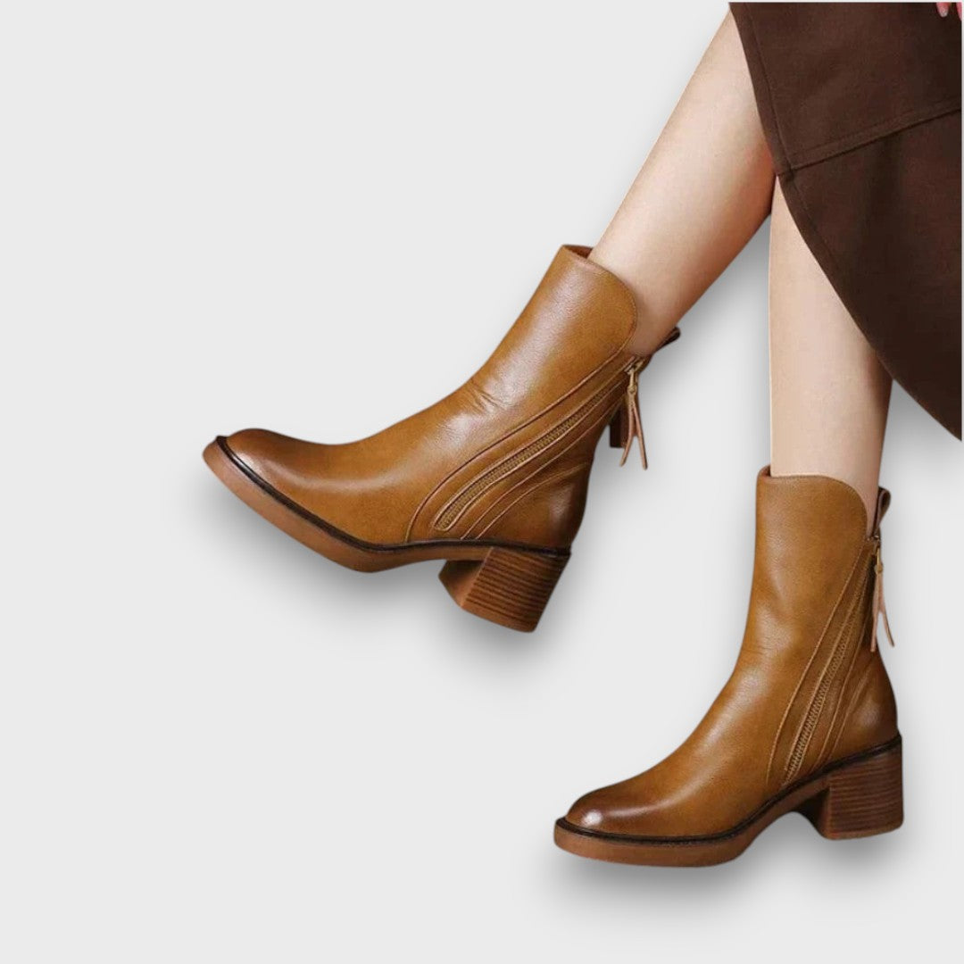 Aurelle – Classy zip ankle boots
