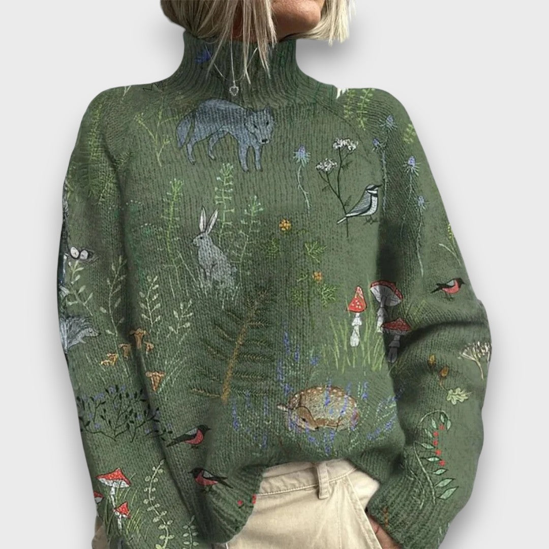 Ashley – Woodland Turtleneck Sweater