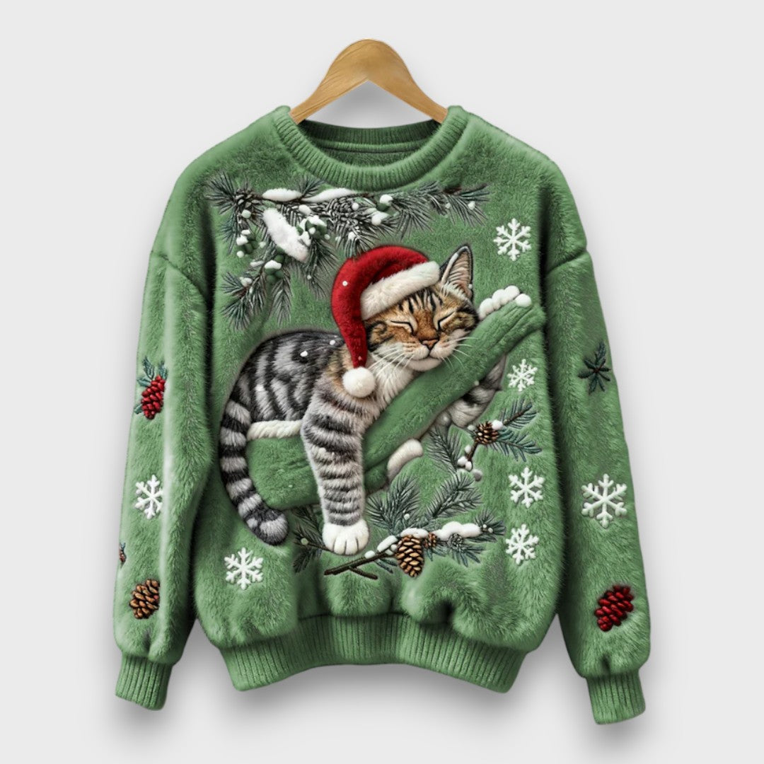 Tessara – Cozy Lazy Cat Sweater