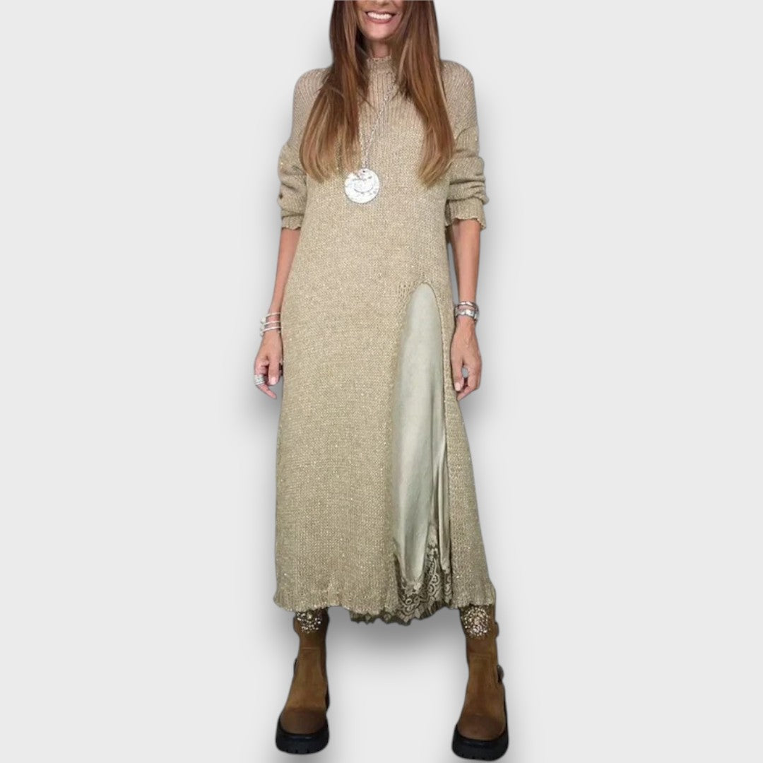 Wandara – Elegant Two-Piece Sweater Dress Set