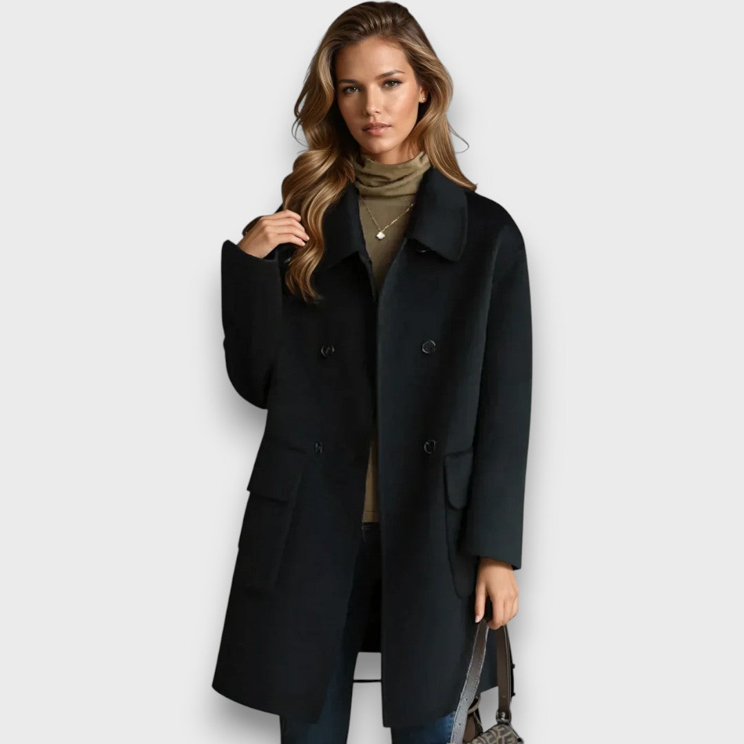 Celisse – Classic Double-Breasted Coat