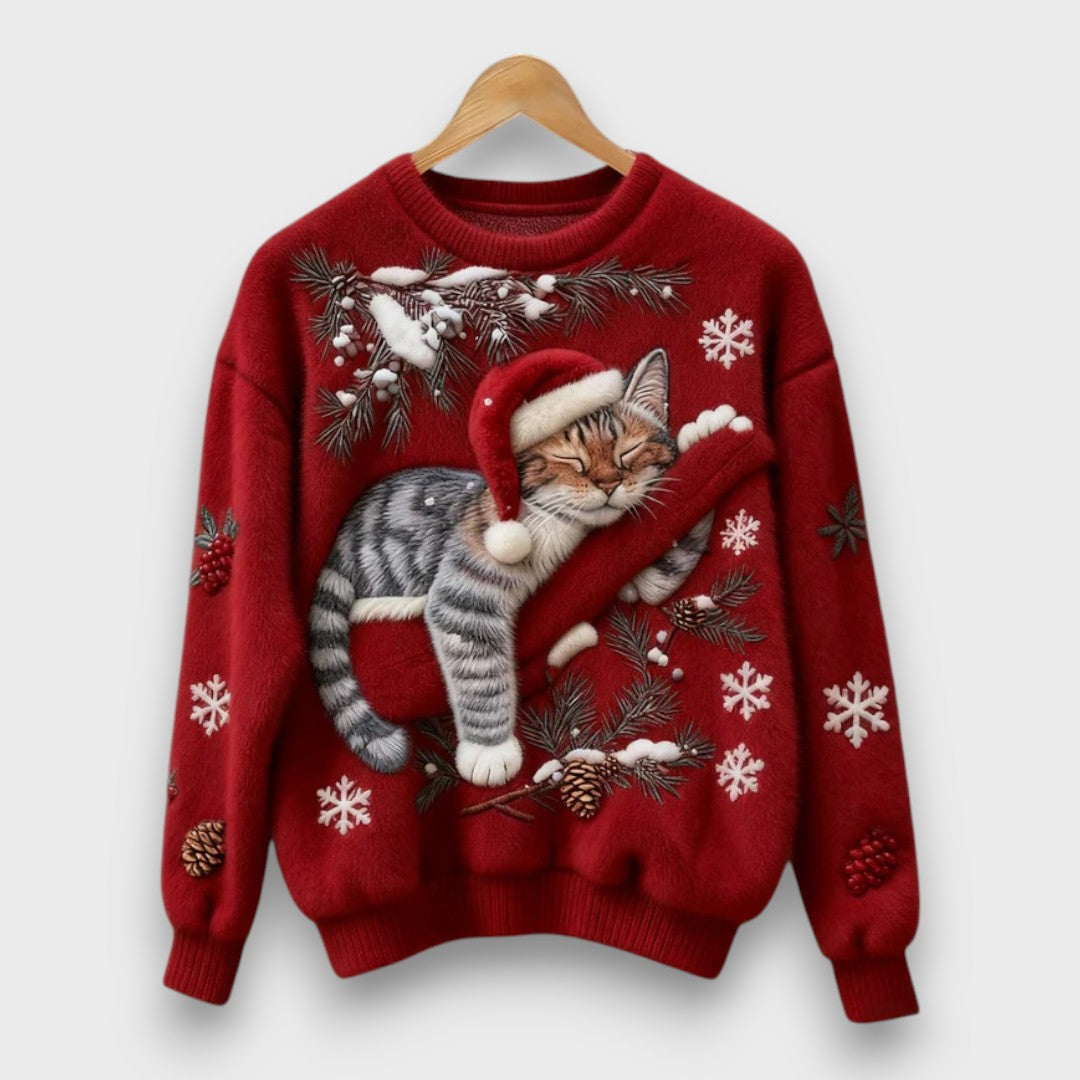 Tessara – Cozy Lazy Cat Sweater