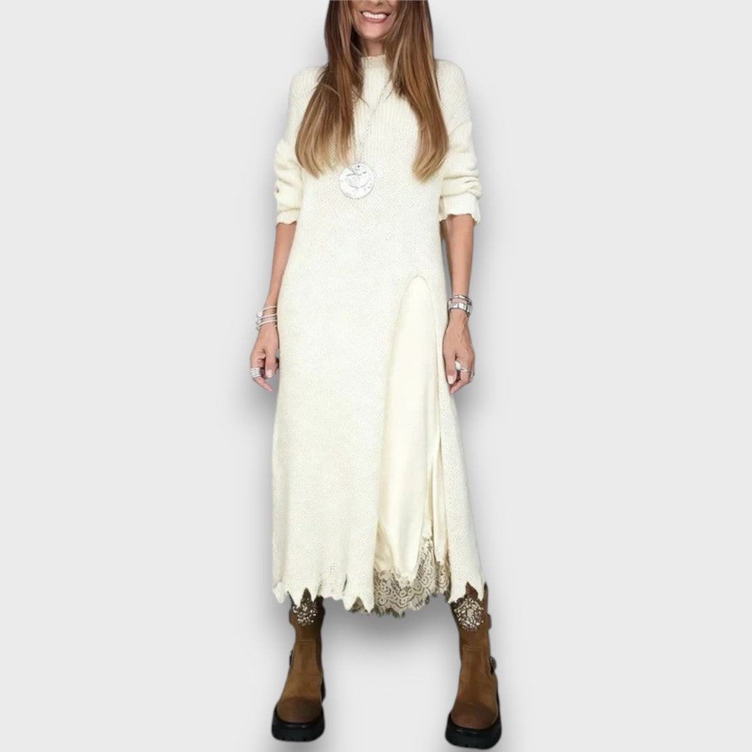 Wandara – Elegant Two-Piece Sweater Dress Set