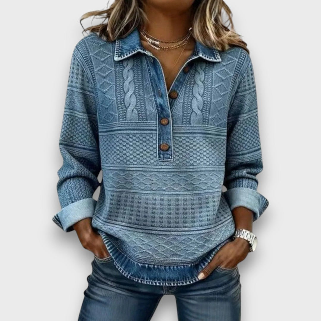 Jenica – Textured Knit with Casual Ease