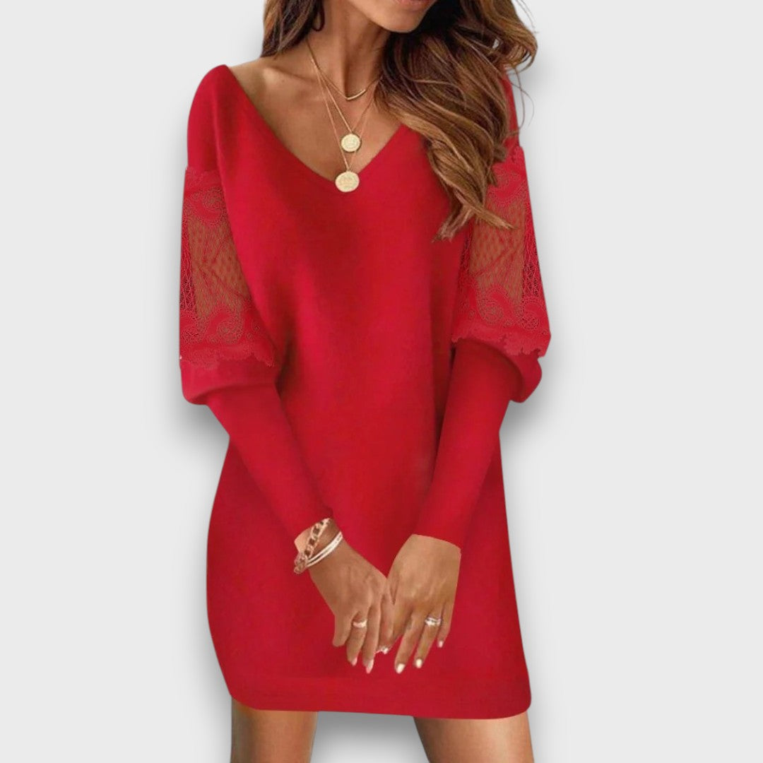Mana – Lace Sleeve Mini Dress