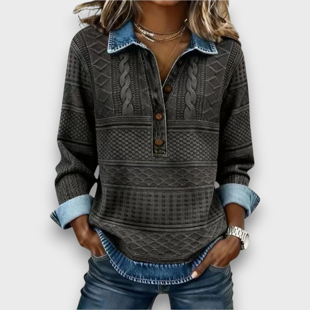 Jenica – Textured Knit with Casual Ease