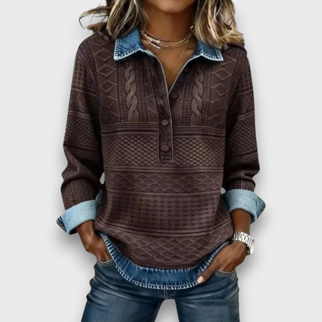 Jenica – Textured Knit with Casual Ease