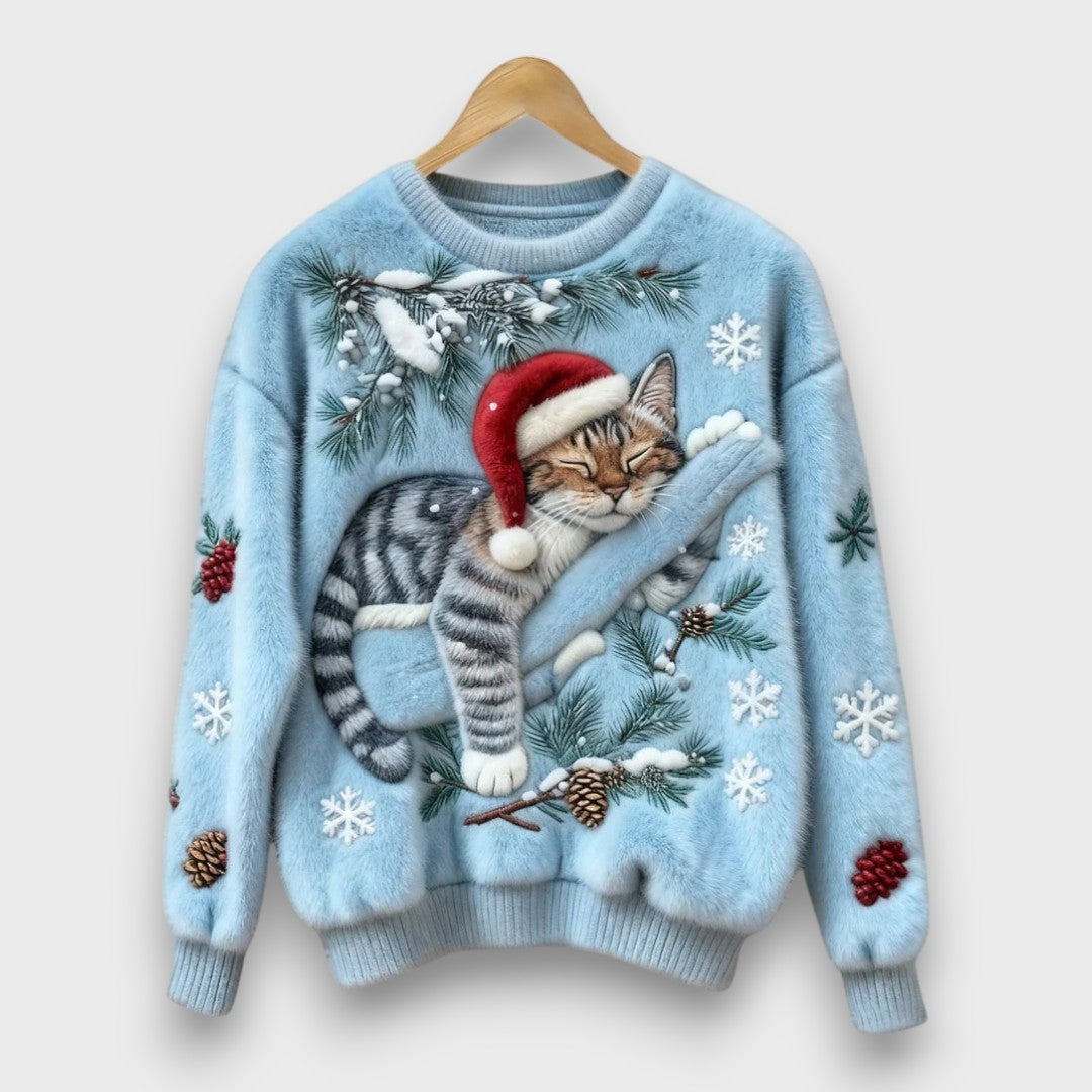 Tessara – Cozy Lazy Cat Sweater