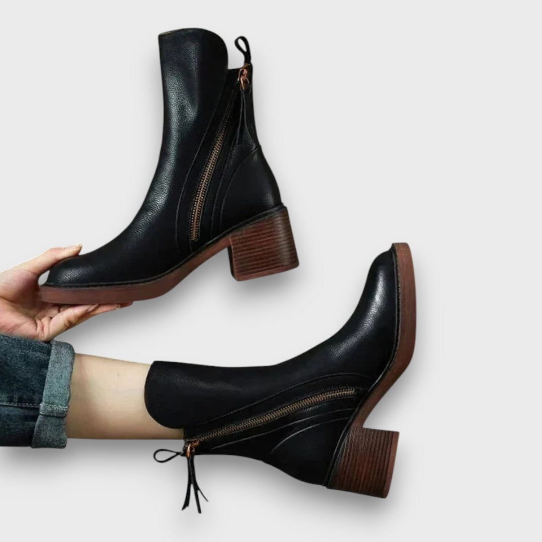 Aurelle – Classy zip ankle boots