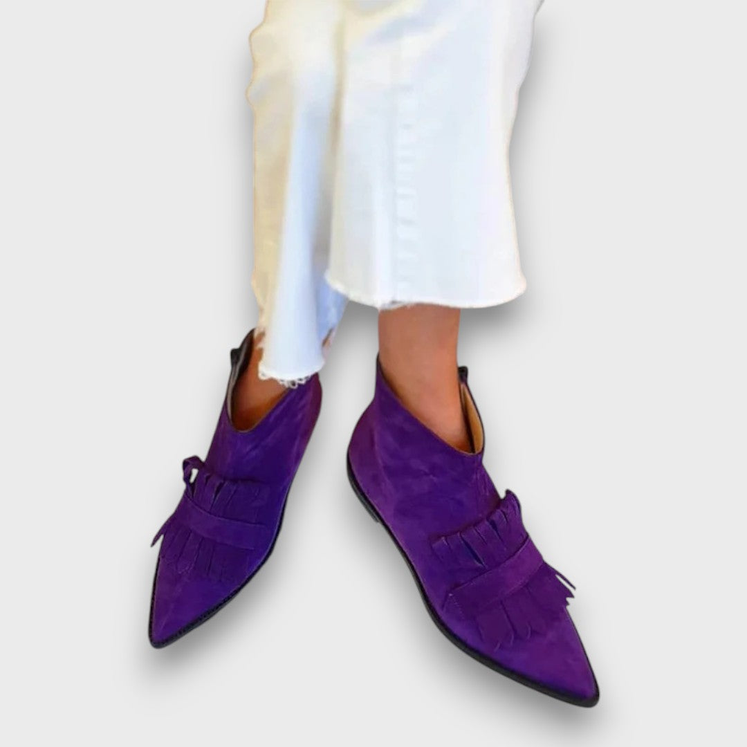 Mirella – Mid-Heel Ankle Boot with Print