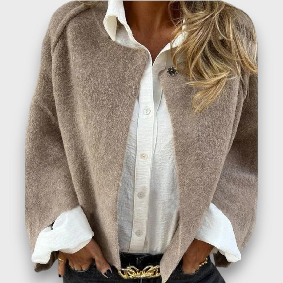 Lene – Short Jacket with Button Detail