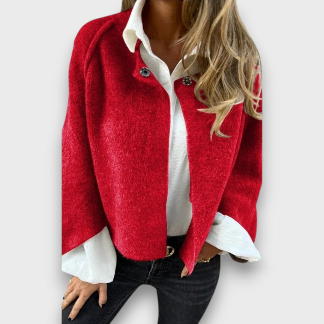 Lene – Short Jacket with Button Detail