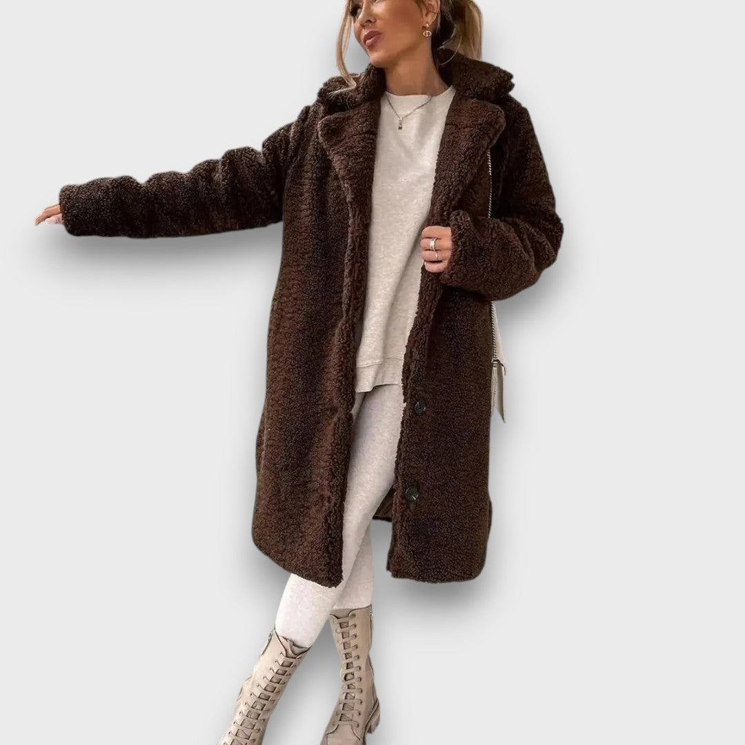 Larene – Plush Teddy Coat
