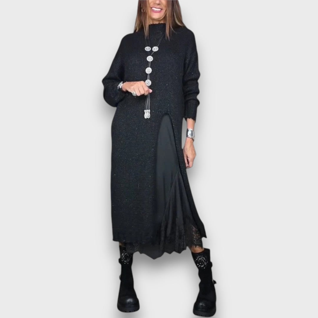 Wandara – Elegant Two-Piece Sweater Dress Set