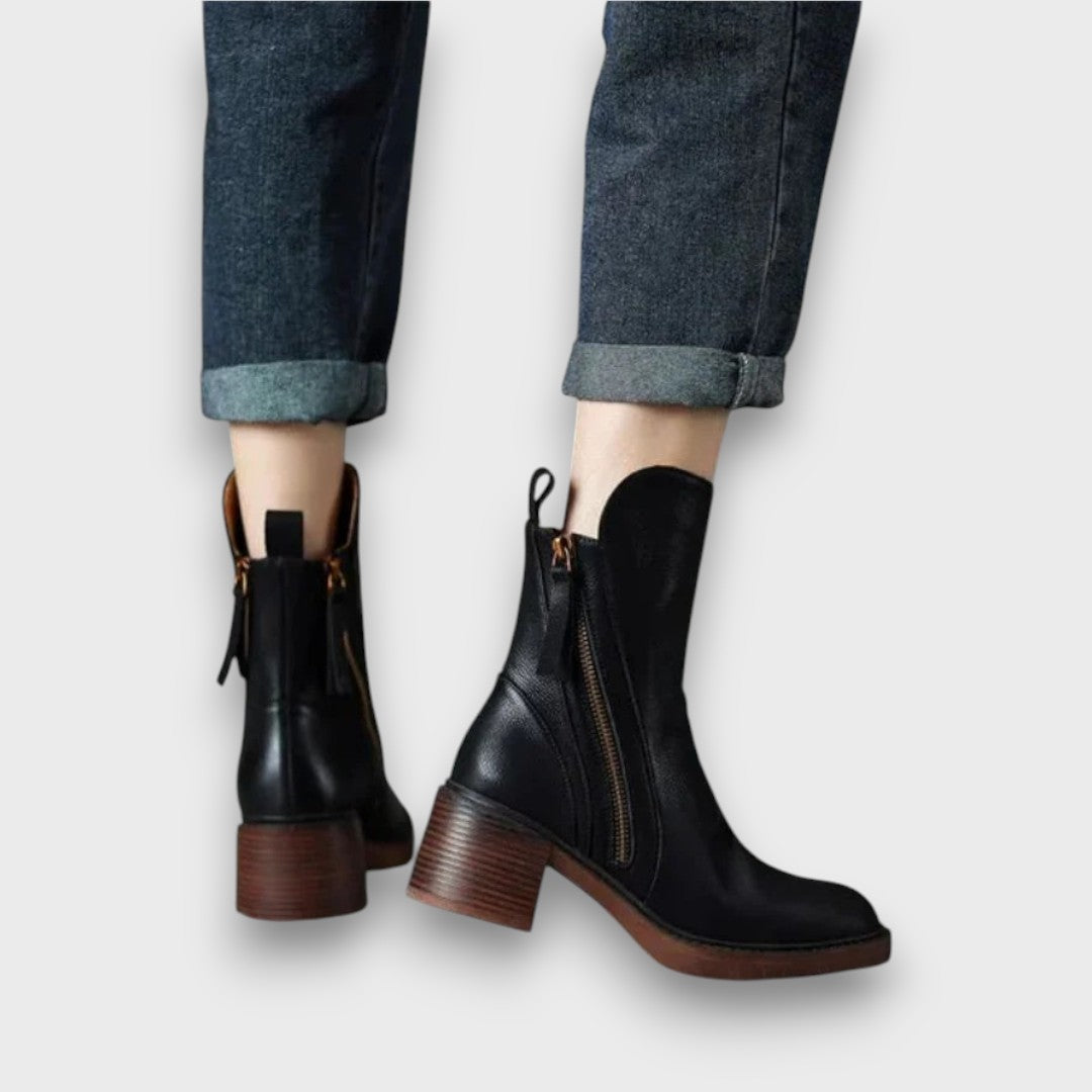 Aurelle – Classy zip ankle boots
