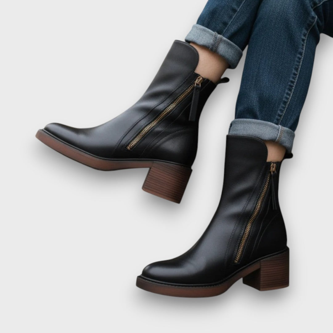 Aurelle – Classy zip ankle boots