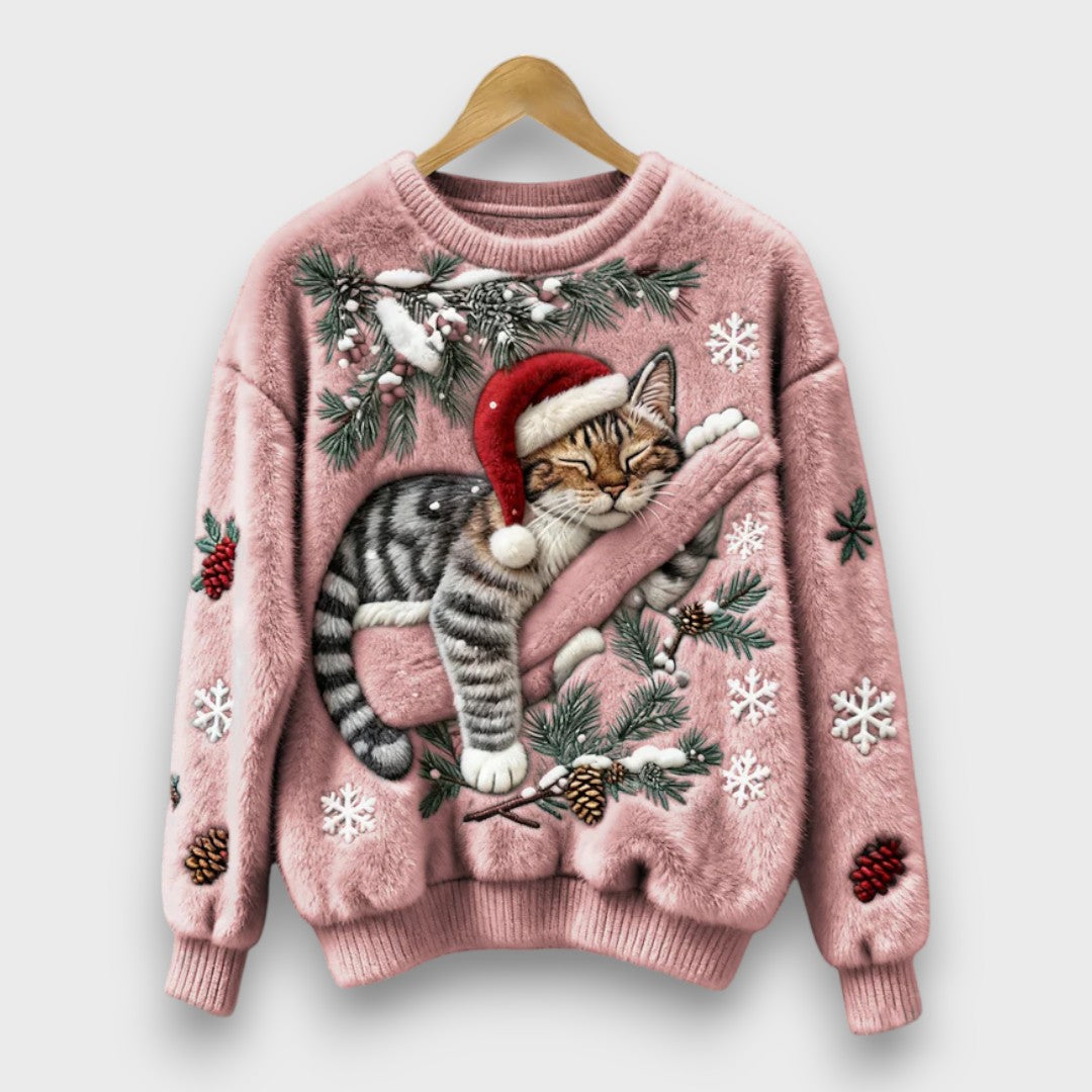 Tessara – Cozy Lazy Cat Sweater