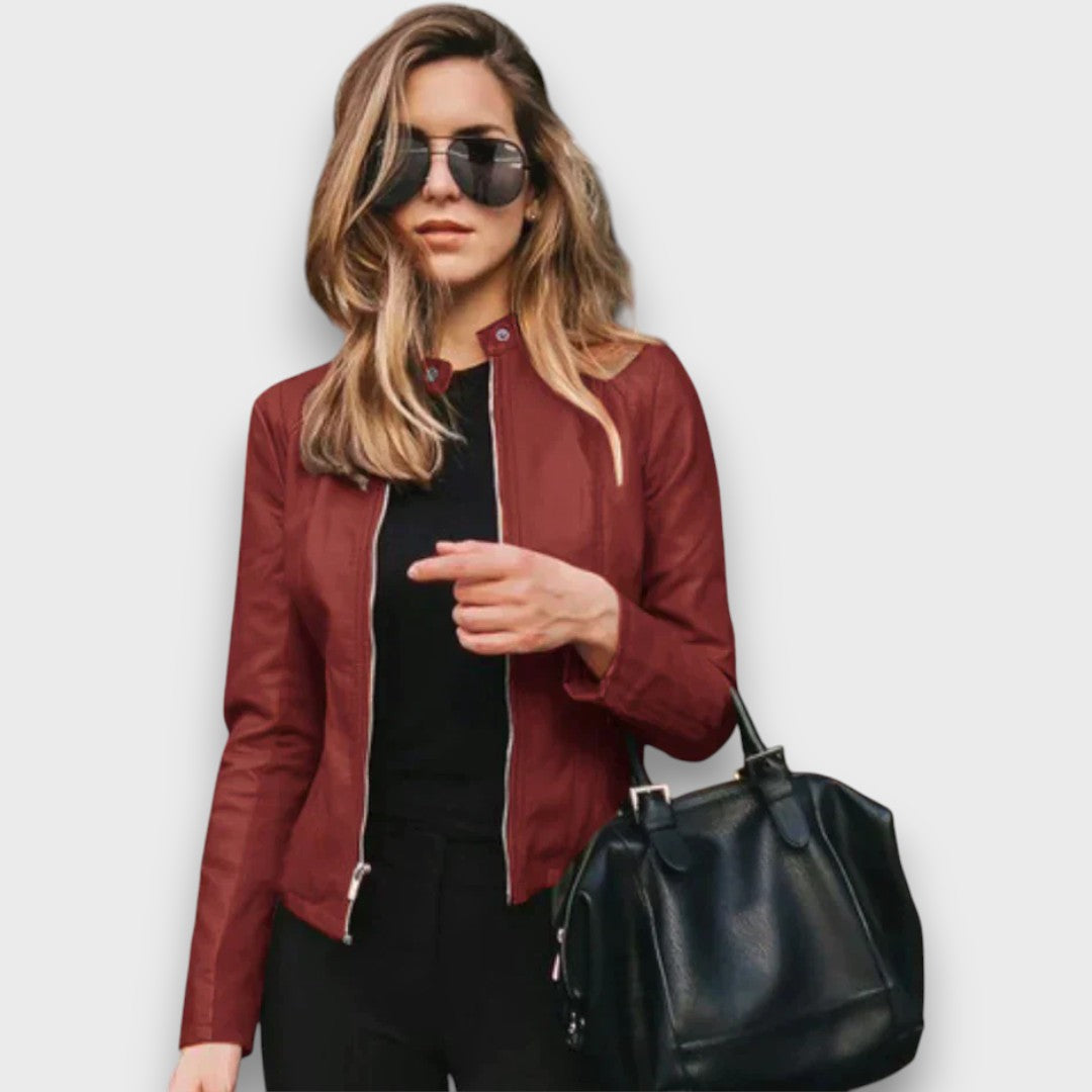 Abigail – Leather Tailored Jacket