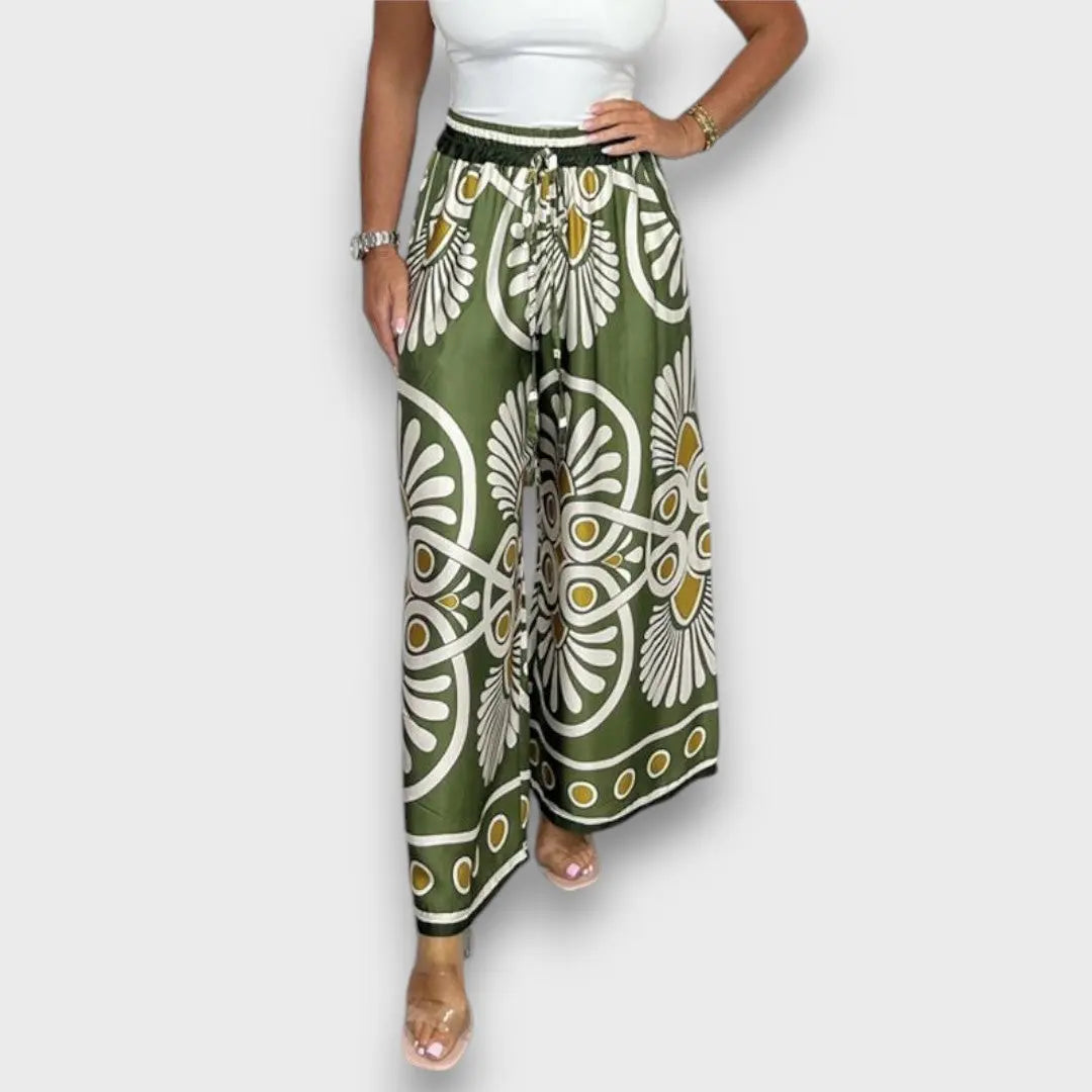 Rania – Flowing Pants with Print