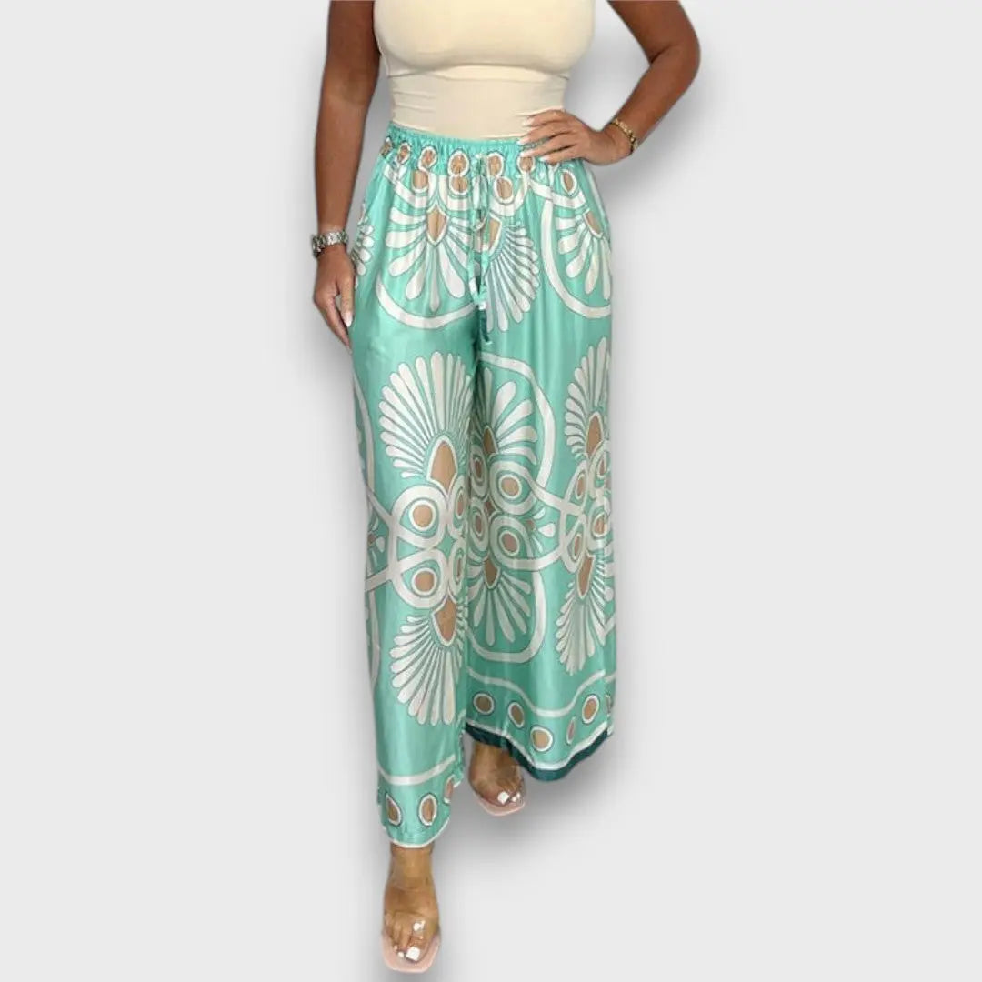 Rania – Flowing Pants with Print