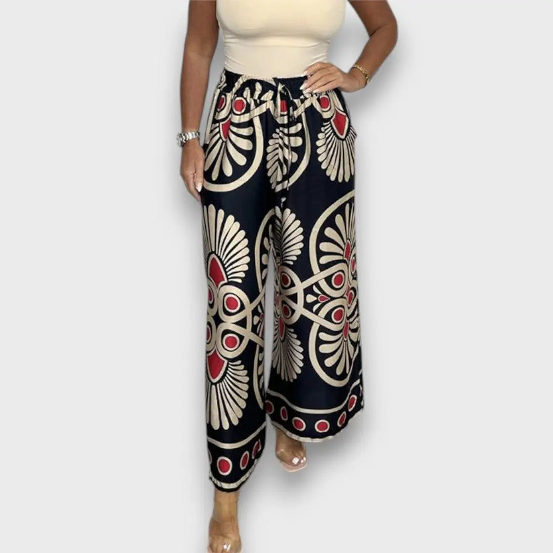 Rania – Flowing Pants with Print