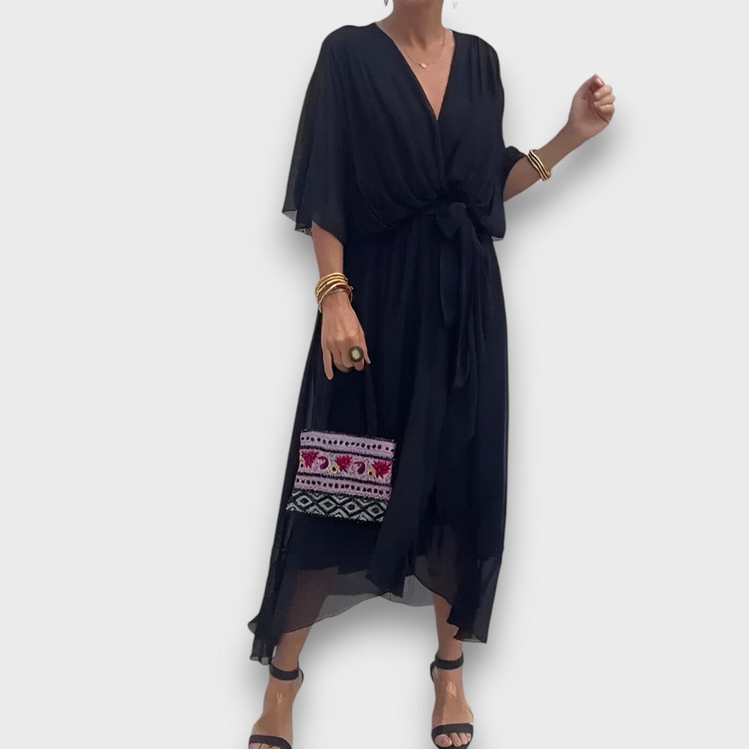 Monica – Airy Dress with V-Neck